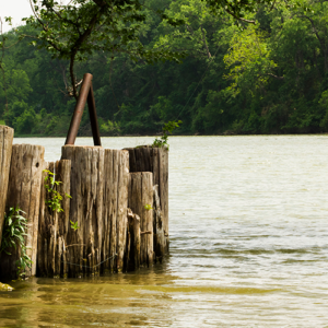 boat landing canvas print